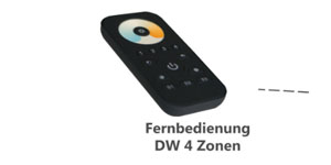 XQ connect dualwhite Fernbedienung 4 Zonen