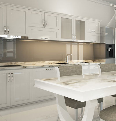 LED Anwendungen in der Küche, zum Beispiel: Unterbauleisten in Hängeschränken