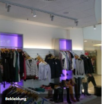 Bekleidung in maßgeschneidertem LED Licht präsentieren