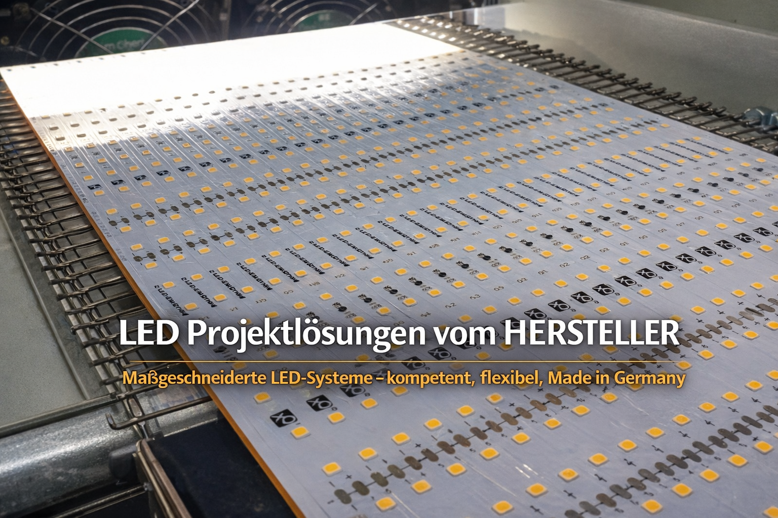 LED Projektlösungen vom Hersteller – konfektionierte LED Streifen