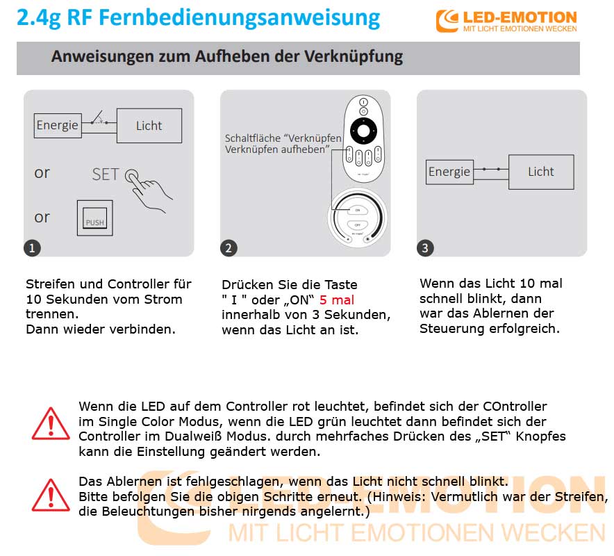 Anleitung zum Ablernen von LED-Dimmern