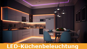 LED Küchenbeleuchtung - Unterbauleuchten, Griffmulden, Fußbodenleisten, Arbeitslicht, ...