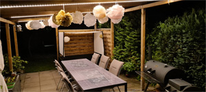 Sitzplatz LED Beleuchtung Terrasse