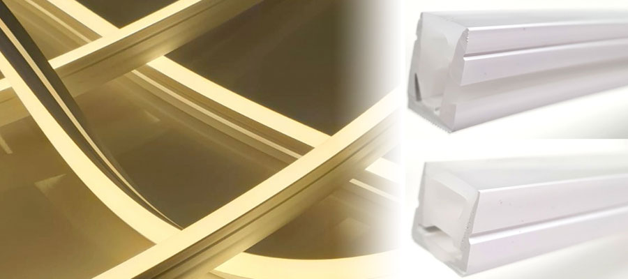 LED-Streifen / Neonflex - homogenes Licht, flexible Verformungsmöglichkeiten