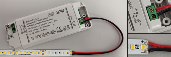 Anschlussbild - Streifen - Netzteil