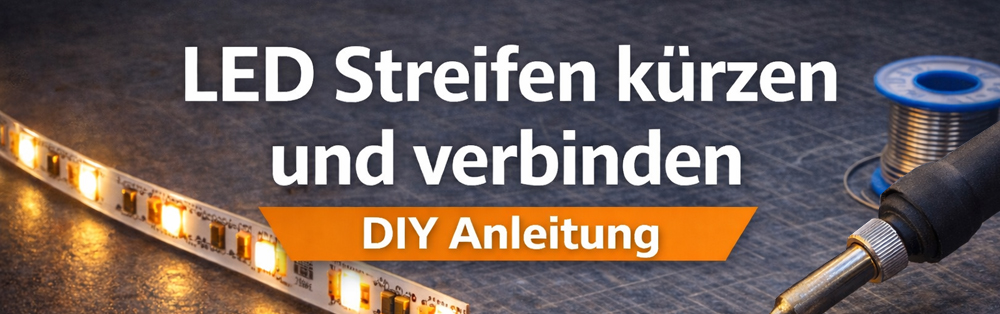 LED Streifen kürzen und verbinden