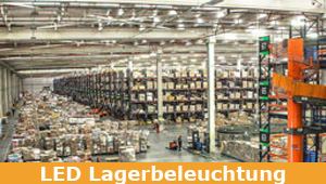 LED Lagerbeleuchtung - Sicherheit im Hochregal, Gängen und Fluren, Ausleuchten kleiner und sperriger Lager