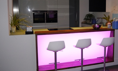 kraftvolle farbige RGBW Beleuchtungen - Akzente und Dekoration