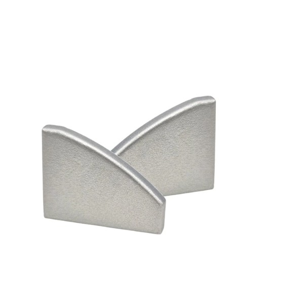 Endkappenset C-Line Eck grau