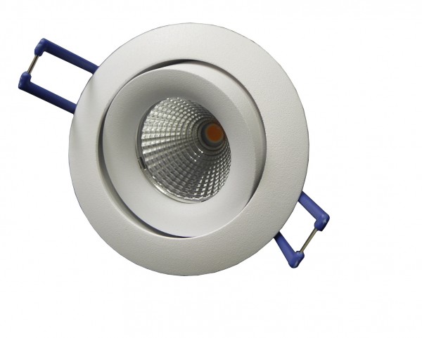 LED-Einbaustrahler schwenkbar, rund, weiß