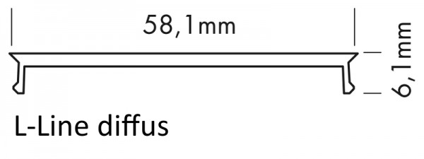 Abdeckung L-Line diffus