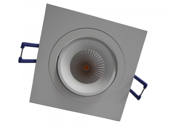 LED-Strahler schwenkbar, quadratisch, weiß