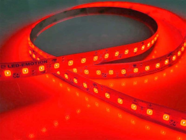 XQ LED-Streifen rot, 128LEDs/m, 11,5W/m 24V