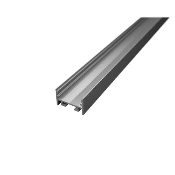 LED Alu-Profil C-Flach mit Nut eloxiert 01