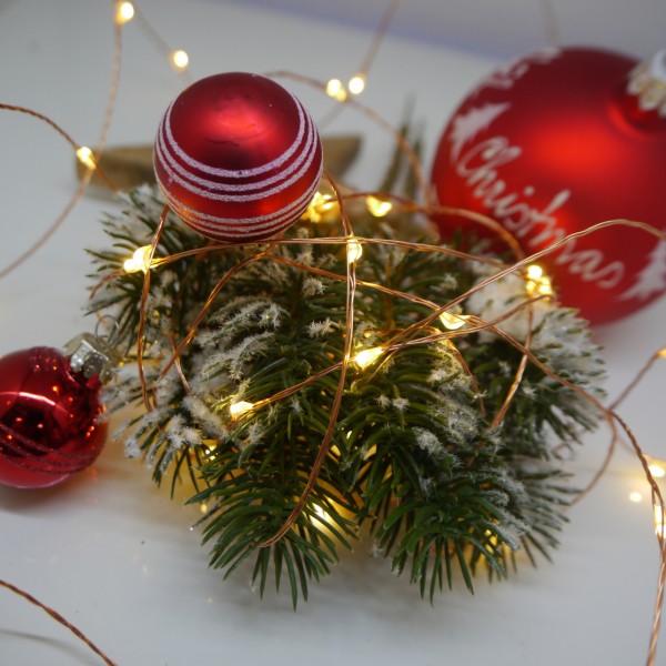 Micro-LED-Lichterketten-Set 3x10m, 300LEDs warmweiß, 12V