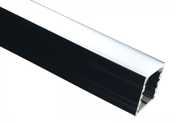 LED-Alu-Profil C-Line hoch schwarz