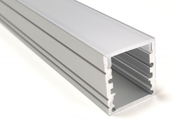 LED-Alu-Profil C-Line hoch opal bruchsicher