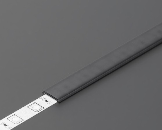 Abdeckung Slim8 bündig PMMA schwarz diffus