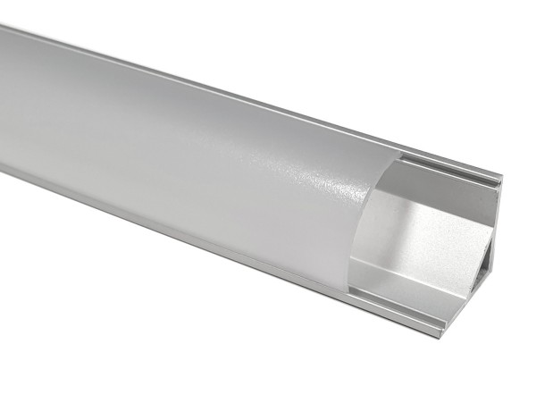 LED-Alu-Profil E-Line Slim mit Abdeckung