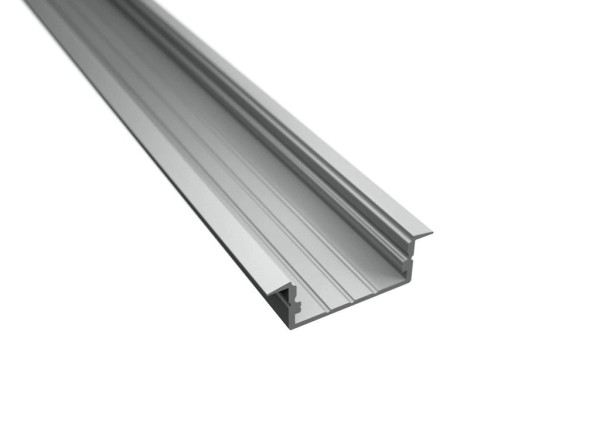 LED-Alu-Profil D-Line flach – Einbauprofil