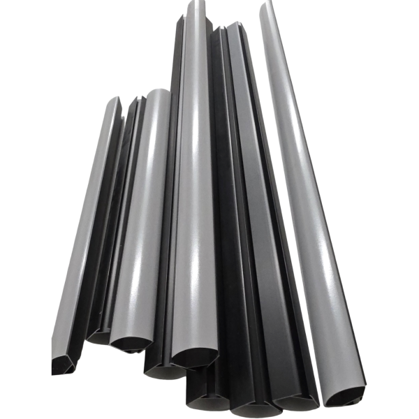 B-Ware / Verschnitt - LED-Alu-Profil E-Line Big schwarz mit Abdeckung