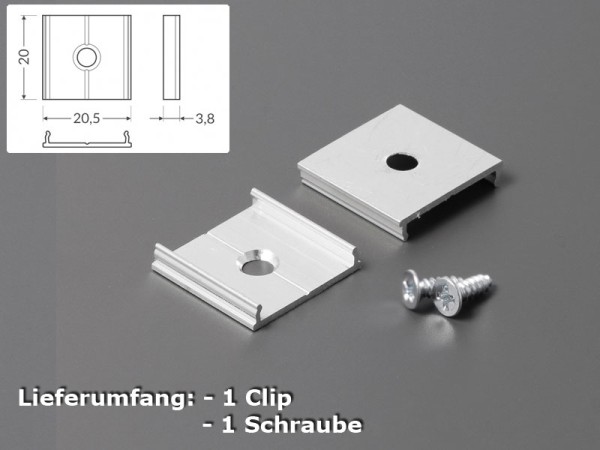 Montageclip Vario30 Alu