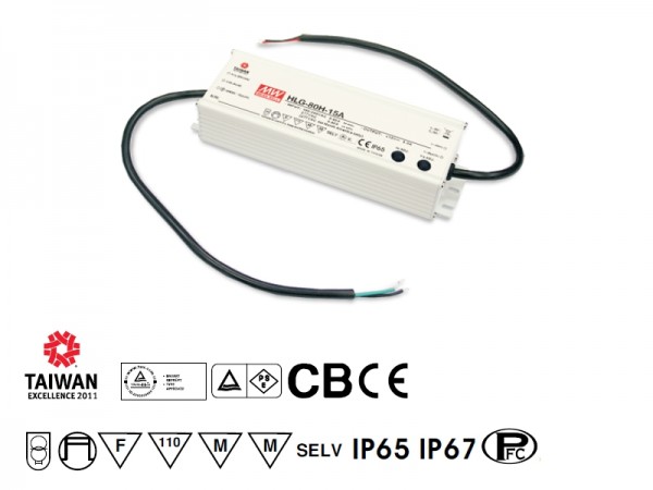 LED Netzteil Möbeleinbau 24V 80W IP67