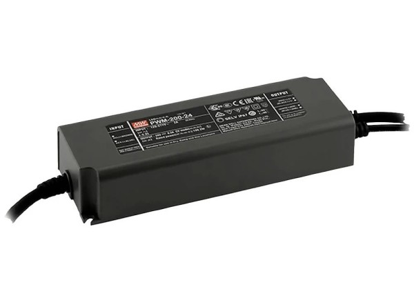 LED-Möbeleinbaunetzteil 24V 200W PWM IP67 DALI dimmbar
