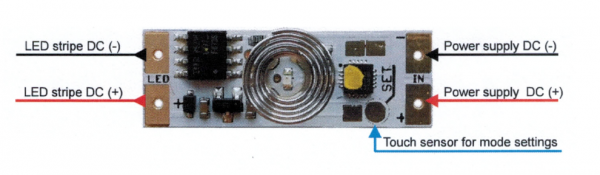 Profil-LED-Dimmer Touch-Sensor