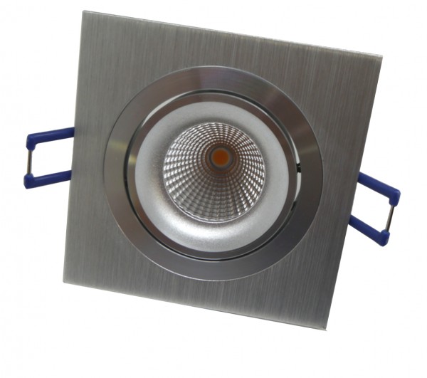 LED-Einbaustrahler schwenkbar, quadratisch, silber